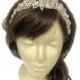 Art Deco Bridal Headpiece, Rhinestone Leaf Crown, 1920s Hair Accessories, Rhinestone Leaf Wedding Headband, Downtown Abbey, Great Gatsby