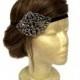 Black Flapper Rhinestone Headpiece, 1920s Headpiece, Wedding Headbands Jeweled, 1920s Wedding Dress, Black Rhinestone Headpiece, Roaring 20s