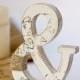 Wooden ampersand: Stand Alone - Rustic Cake Topper - Nursery Letter - Rustic Wedding Reception Decor - Home Decorations - Table Centerpieces