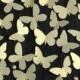 Edible GOLD Butterflies 3D x 60 MINI - Wafer Rice Paper Silver Shimmer Cake Cookie Pink Winter Wedding Christmas Decorations Cupcake Toppers