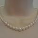 Wedding Jewelry Bridal Graduated pearl necklace rhinestone wedding jewelry, bm pearl necklace, PN045