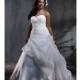Alfred Angelo - Style 2353 Satin Organza Plus-Size Wedding Dress - Stunning Cheap Wedding Dresses
