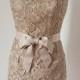 Strapless Lace Short Bridesmaid Dress 2015