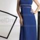 A-line Spaghetti Straps Royal Blue Embroidery Chiffon Sleeveless Floor-length Mother of the Bride Dress