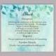 DIY Rustic Wedding Details Card Template Editable Word File Download Printable Leaf Details Card Blue Details Card Floral Enclosure Card
