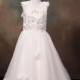 Elegant Girls Beautiful FlowerGirl Wedding Christening Dress Long length Customized to your Colour Theme