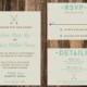 Rustic Arrow Wedding Invitation // DIY Printable // Rustic Wedding, Rustic Invitation
