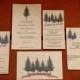 Rustic Tree Wedding Invitation // DIY Printable // Rustic Wedding, Forest Wedding, Kraft Paper Invitation