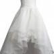 H1443 Beautiful layered high how hemline organza wedding prom dress