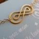 mother of the bride gifts, gold infinity bracelet,  thank you gift for mom, different chain option, wedding party favor