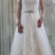 Classic full lace A-line bridal gown, sweetheart princess long sleeves wedding dress