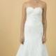 Sweetheart White lace wedding dress, Aline lace pleated bridal gown
