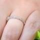 Art Deco Wedding Band, Full Eternity Ring, Wedding Ring, Milgrain Ring, Marquise Ring, Diamond Simulants, Sterling Silver