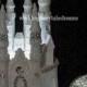 Silver bling Lighted Cinderella Castle Fairy Tale Wedding Cake Topper & Carriage