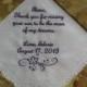 Personalized Handkerchief Wedding Mother of Groom from Bride - Gift for new Mother in Law