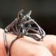 Zodiac Horse Ring, horsey collection, wire sculpture, Zodiac Morphosis, animal ring, animal totem jewelry, Vulcan Jewelry