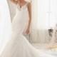 Blu by Mori Lee 5203 V-Neck  Wedding Dress - Crazy Sale Bridal Dresses