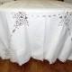 Lovely Battenberg Lace Banquet Tablecloth 64 X 118 Inches