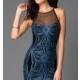 Short Spaghetti Strap Print Dress by Jump - Discount Evening Dresses 