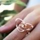 Wire Heart Ring, Wire Art Jewelry, Contemporary Ring, heart shaped ring, art jewelry, Engraved Ring, love ring, Vulcan Jewelry
