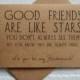 GOOD FRIENDS are like stars will you be my BRIDESMAID card funny card kraft bridesmaid card bridal party card matron proposal funny wedding
