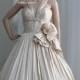 SAMPLE SALE. Retro Style Dupioni Silk Wedding Dress. Vintage Inspired Tea Length.