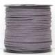 Dark gray faux suede cord 3mm Jewelry supplies Jewelry cord  Suede rope Suede thread Craft project Vegan suede cord