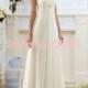 White/Ivory Chiffon Lace A-Line Wedding Dress