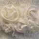 Wedding Dress Sash / Vintage Inspired Sash / Floral bridal sash/ Bridal Sash /Ivory Ribbon Sash / Bridal Belt / Sash / Wedding Dress Belt