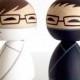 Customizable Wedding Ninjas Kokeshi doll set