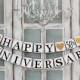 ANNIVERSARY Decorations, 1 10 25 50th Anniversary Party SIGNs, HAPPY Anniversary Decorations, Wedding anniversary Signs