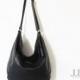 Black leather bag - leather purse SALE hobo leather bag - cross body bag - leather shoulder bag - women bags - big leather bag