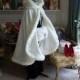 Bridal Cape Medium-length-cape 37-inch Ivory / Ivory Satin with Fur trim Wedding Cloak Handmade in USA