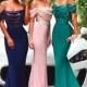 New Design Online Sexy Mermaid Straight Neck Sequin Top Long Bridesmaid Dresses For Wedding Party, WG158