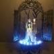 Corpse Bride & Victor Bride and Groom Wedding Cake Topper White Lights GOTHIC