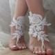 Barefoot sandal, Crochet barefoot sandles, Lace shoes, barefoot sandal, Beach wedding, Destination wedding, Bridal Footless shoes