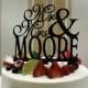 Monogram Cake Topper Mr and Mrs With Your Family Name  - Handmade Custom Wedding Unique Cake Topper