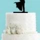 Groom Holding Bride Acrylic Wedding Cake Topper