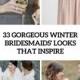 33 Gorgeous Winter Bridesmaids' Looks That Inspire - Weddingomania