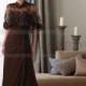 A-line Floor-length Sweetheart Chiffon Brown Mother of the Bride Dress