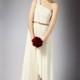Eine Schulter griechische Göttin Maxi Länge Hochzeitskleid mit Faltenrock - Festliche Kleider 