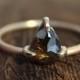 Whiskey Brown Claw Set Natural Diamond Ring 14K Size 6