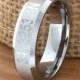 Coordinates Ring Band Any Coordinates Location Tungsten Wedding Band Customized Beveled Laser Engraved Ring Unique New Modern Classic 6mm