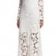 Long-Sleeve Lace Gown