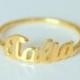 Personalized Name Ring - Personalized Gold Name Ring - Custom Name Ring - Silver Name Ring - Dainty Name Ring - Ring - mothers day gift