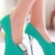 Rhinestone Women Platform Pumps High Heels Peep Toes Stiletto Wedding Shoes Woman