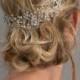 Boho Rhinestone Hair Vine, Bridal Headband, Bridal Hair Vine, Rhinestone Headpiece - Miriam