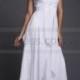 A-line/Princess Bateau Short Sleeves Ruffles Floor-length Chiffon Dress