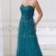 A-line Floor-length Sweetheart Tulle Green Mother of the Bride Dress