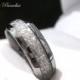 Tungsten Wedding Bands 6mm& 8mm, Imitated Meteorite Inlay Ring, Engagement Gifts, Engagement Rings, Promise Tungsten Rings By Rings Paradise